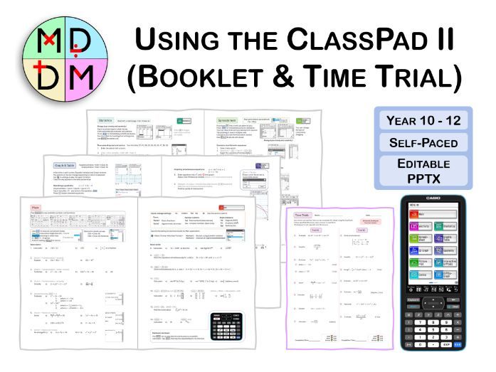 Using the ClassPad II Booklet (Bonus: Time Trial Worksheet)