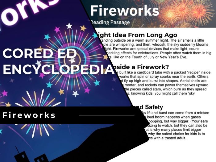 Fireworks Reading Comprehension Passage