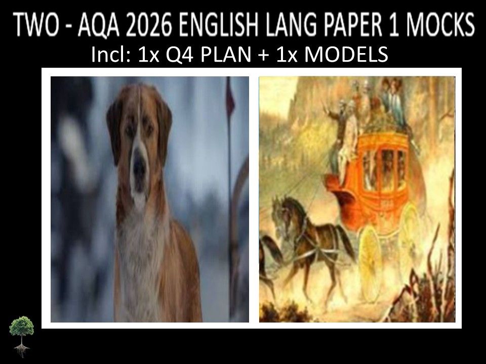 TWO - AQA PAPER 1 | 2026 FULL MOCKS | Q4 PLAN | MODELS