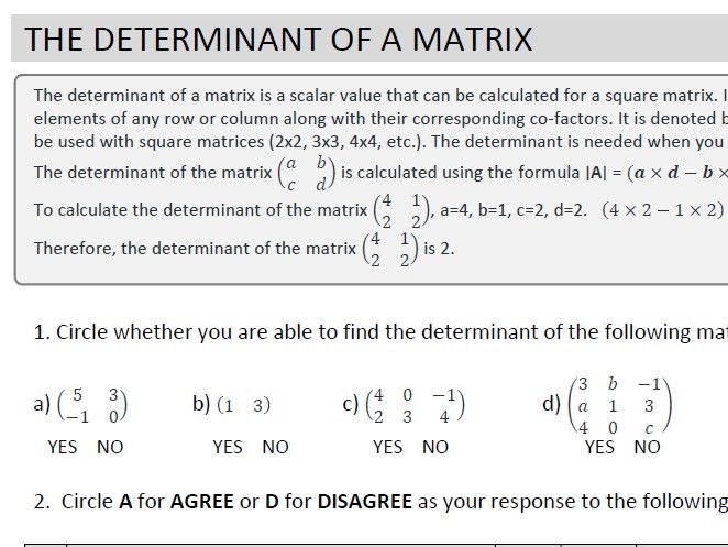 MATRICES
