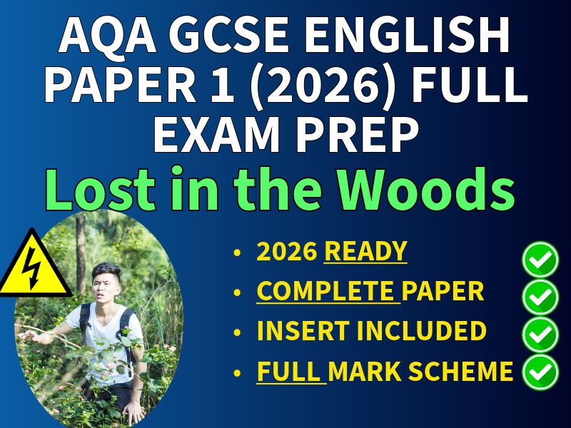 QA GCSE English Language Paper 1 (2026) –Lost in the Woods–Full Mock Practice Paper + Mark Schemes