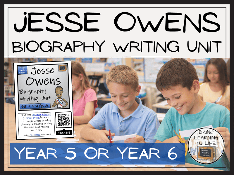 Jesse Owens Biography Writing Unit | Year 5 or Year 6