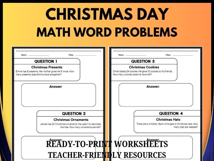 Christmas Math Questions and Answers for Grades 2–8: Fun Holiday Math Practice