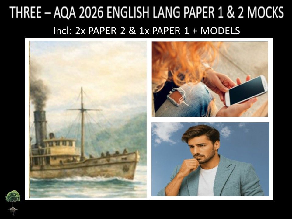 THREE - AQA PAPER 1 & 2 | 2026 FULL MOCKS | MODELS