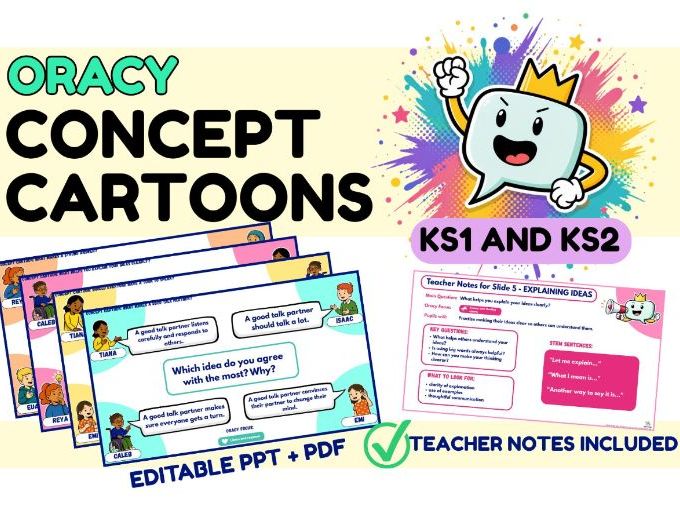 Oracy Concept Cartoons | KS1 & KS2 | Discussion Slides