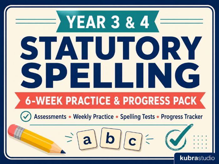 Year 3 & 4 Statutory Spelling Pack
