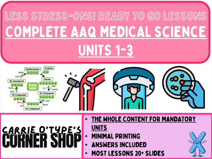 COMPLETE AAQ Pearson Medical Science - Mandatory Units