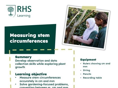 RHS Learning - Measuring Stem Circumferences