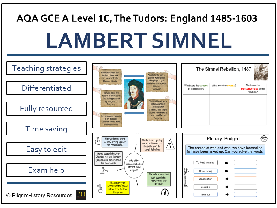 Henry VII & The Lambert Simnel Rebellion: Dynastic Challenge and Royal Response| AQA A Level History