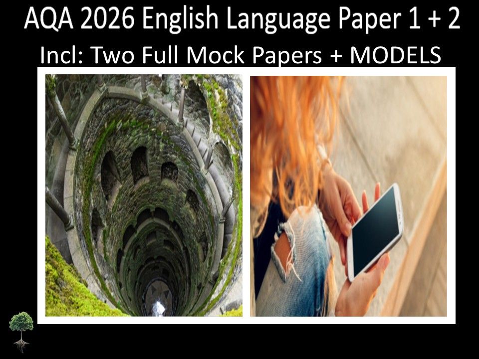 Two AQA GCSE English Language Paper 1 + 2 Mocks | Models
