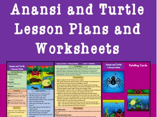 Anansi and Turtle Lesson Plans and Worksheet