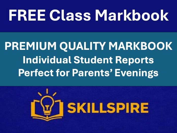 FREE Class Markbook + Auto-Filled Individual Student Reports | Perfect for Parents’ Evenings