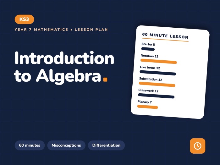 Year 7 Intro to Algebra | Lesson Plan
