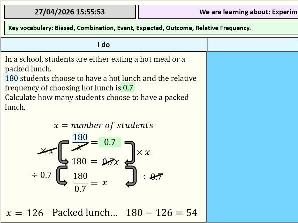 Experimental Probability - Full Lesson
