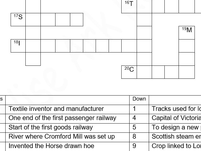Industrial Revolution (Crossword)
