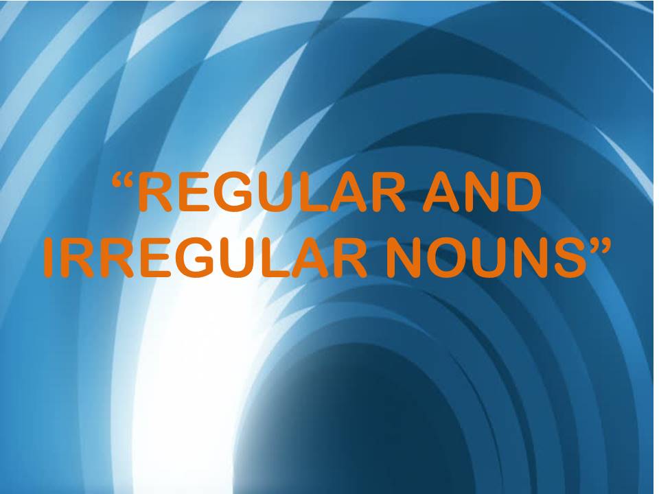 REGULAR AND IRREGULAR NOUNS Teaching Resources