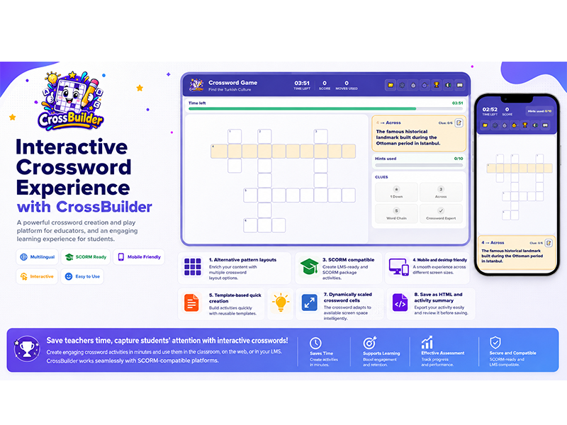 Interactive Multilingual Crossword Creator