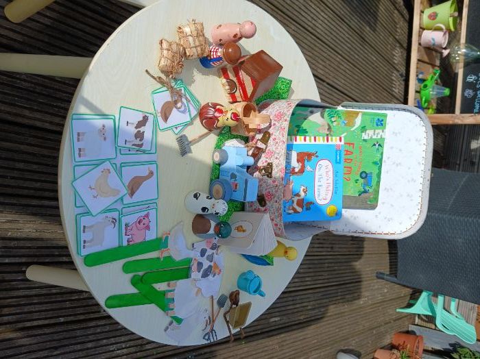 Farm print out stick puppets