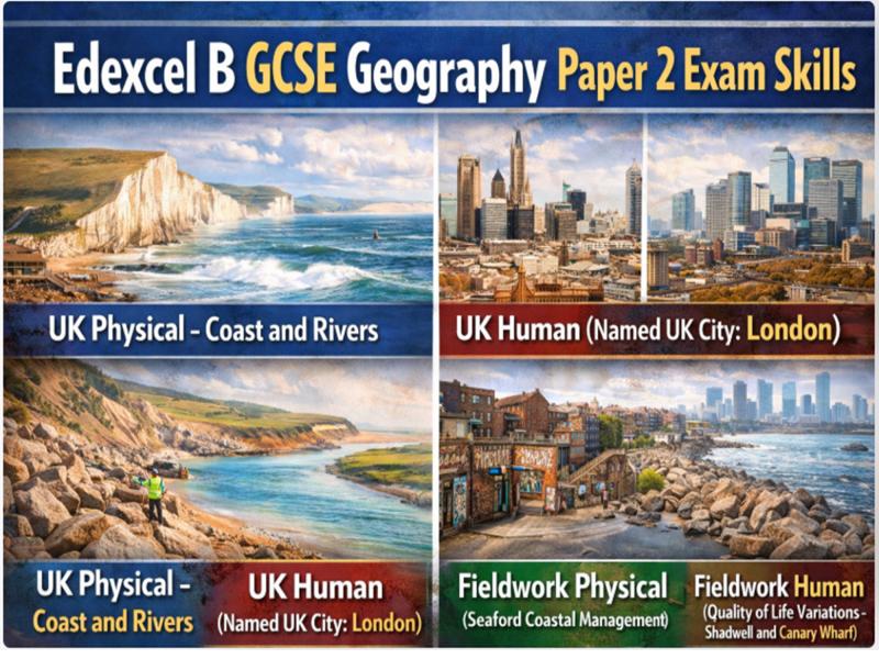 Edexcel B GCSE Geography Paper 2 – Exam Skills PPT