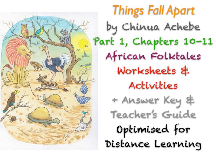 Things Fall Apart (Chinua Achebe) Ch. 10-11 - Folktales - Activities + ANSWERS