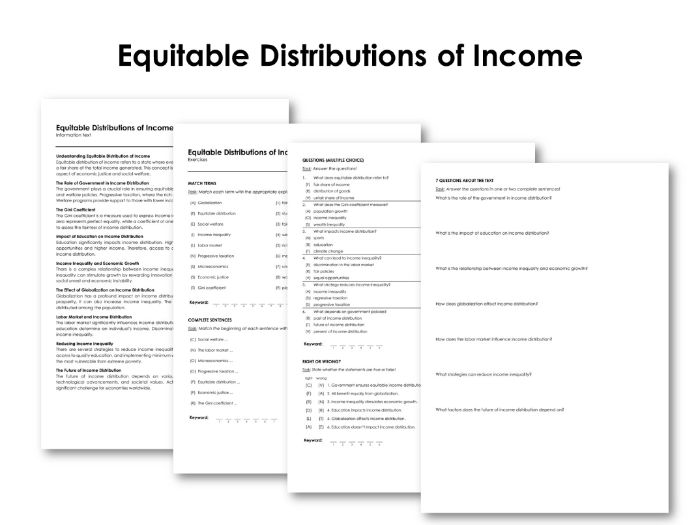 Equitable Distributions of Teaching Resources