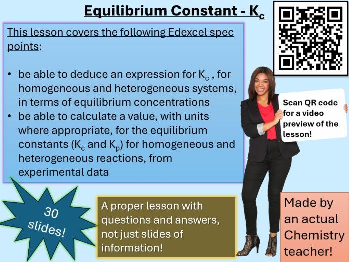 Equilibrium Constant | Kc (click for video preview)