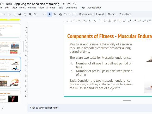 R181 - Applying the principles of training