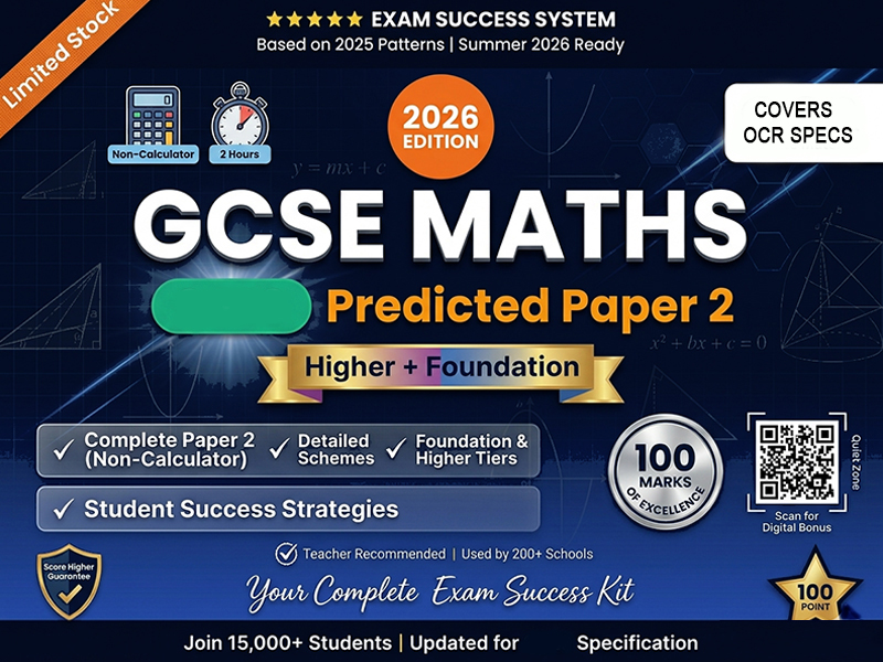 OCR GCSE Maths Paper 2 Predicted Bundle