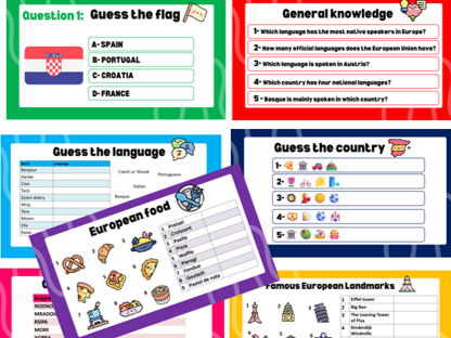 European Day of Languages Quiz | KS3 & KS4 | Editable |9 Rounds | + tie-breaker