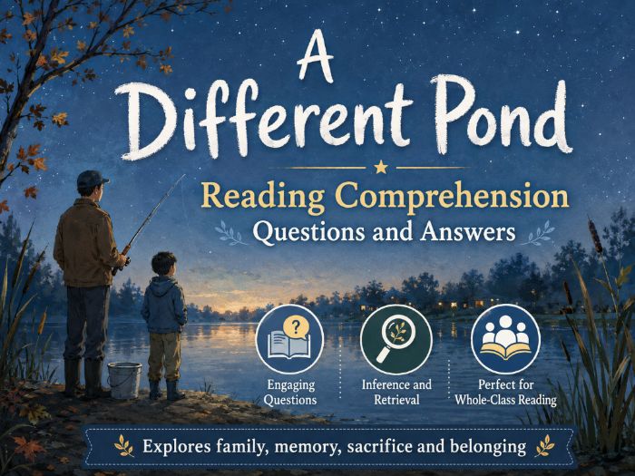 A Different Pond - Comprehension - LKS2