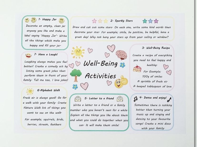 Mental Health & Well-Being Activity Sheet