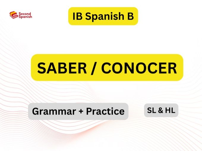 IB Spanish B Grammar: Saber vs Conocer