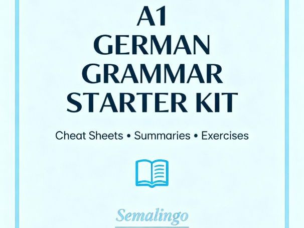 German A1 Grammar Cheat Sheet