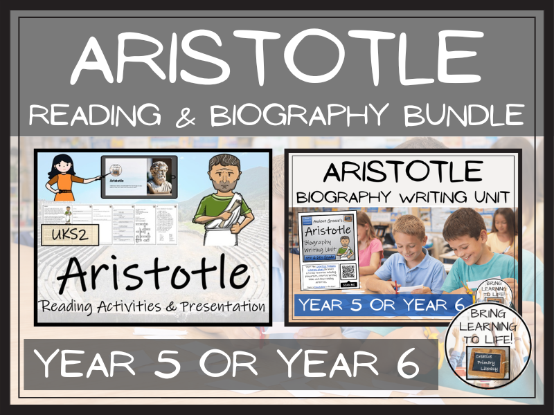 Aristotle Reading Comprehension and Biography Bundle | Year 5 or Year 6
