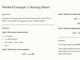 iGCSE Physics - 2.2.2 Specific Heat Capacity SUPPLEMENT