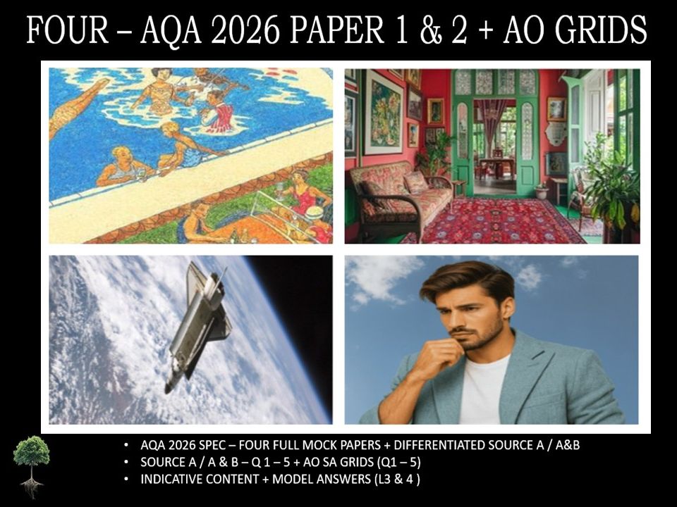 FOUR - AQA PAPER 1 & 2 | 2026 FULL MOCKS | AO GRIDS