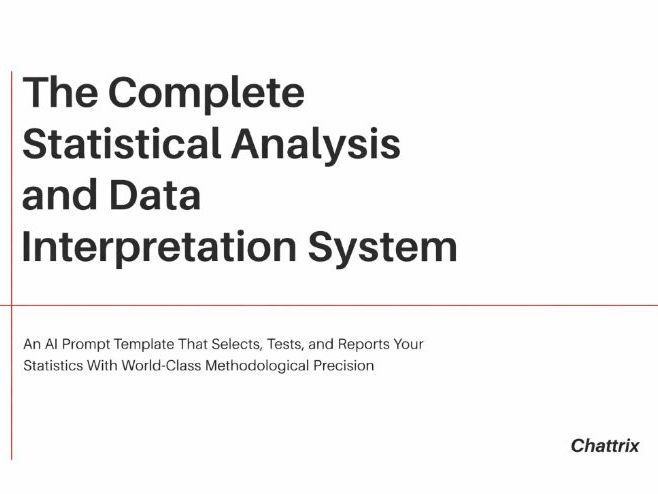 The Complete Statistical Analysis and Data Interpretation System