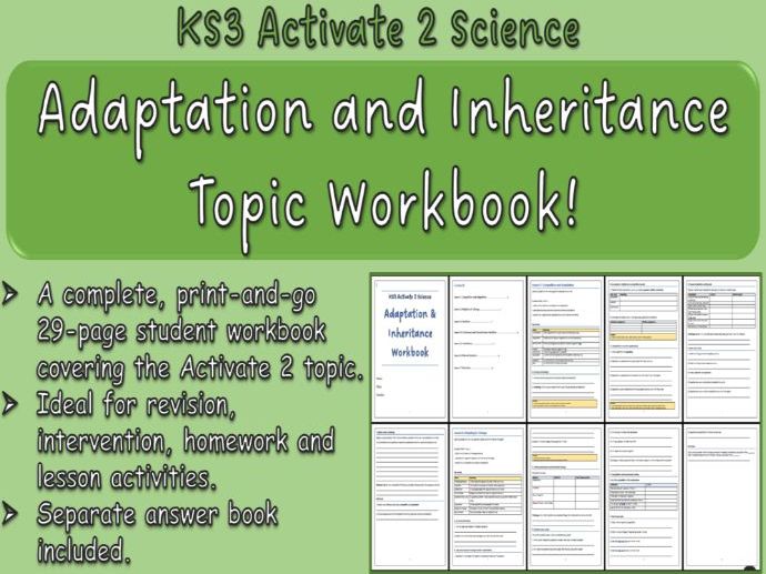 Adaptation and Inheritance Workbook KS3 Activate 2 Science
