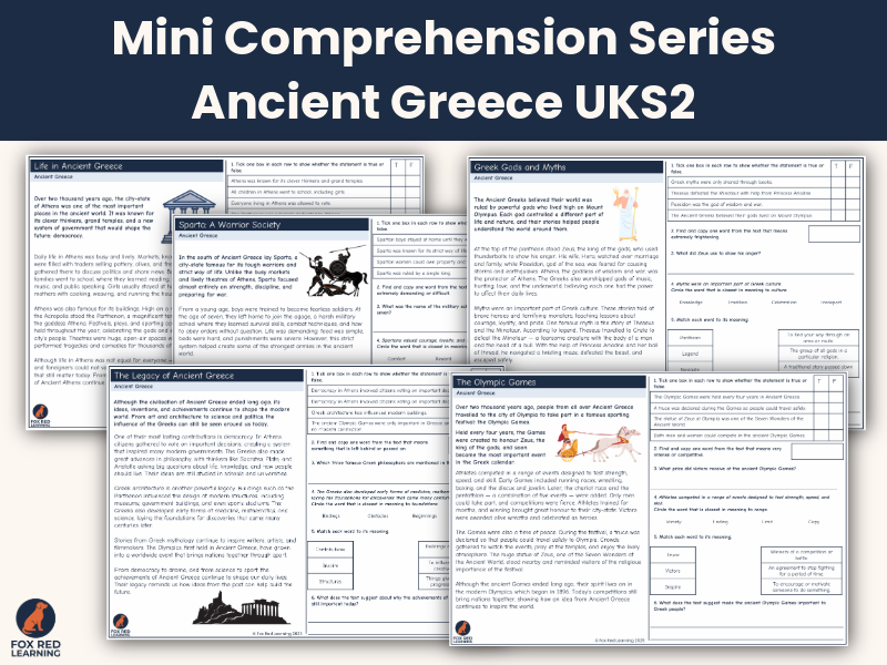Mini Comprehension Series: Ancient Greece Y5 Y6