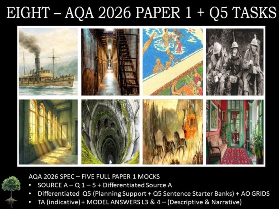 EIGHT 2026 AQA PAPER 1 | 2026 FULL MOCKS | Q5 TASKS