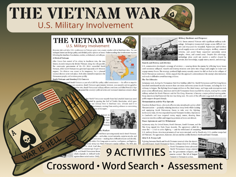 Vietnam War: Reading Comprehension | KS3