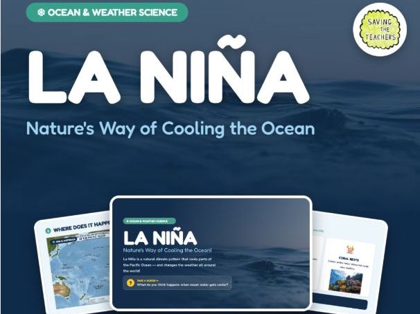 La Niña Climate Pattern Lesson | Oceans and Weather PowerPoint with Quiz, Years 4-7