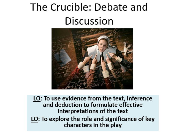 The Crucible - Year 9 resources
