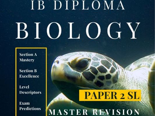 IBDP Biology Paper 2 SL | Master Revision and Teacher Planning Guide | FA2025