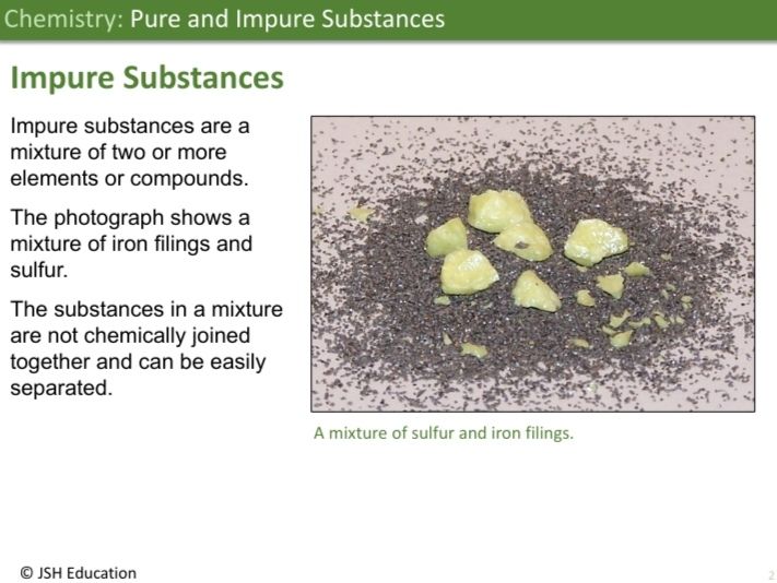KS3 Chemistry: Pure and Impure Substances
