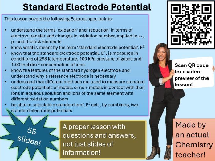 Standard Electrode Potential (scan for video preview)