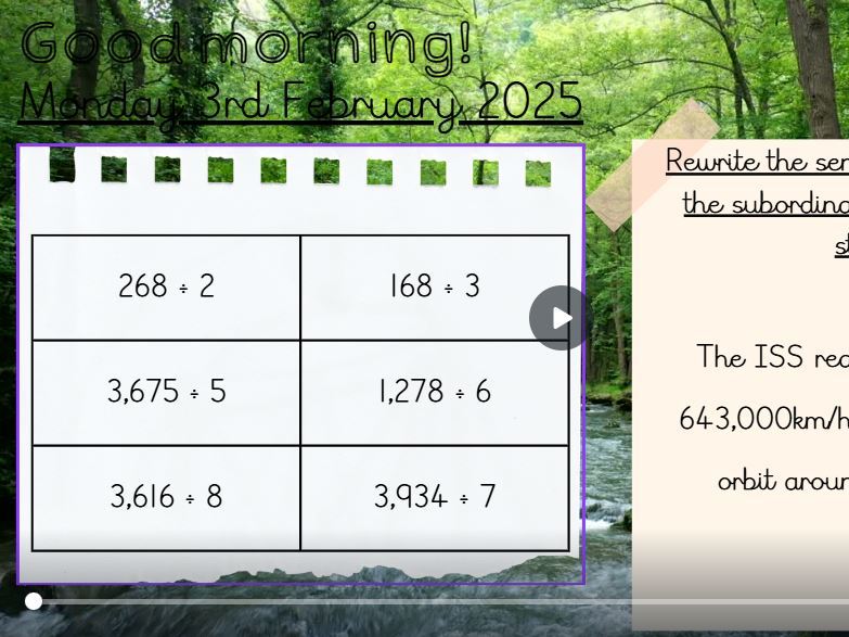 Spring 1 Week 5 Year 5 Morning Problems