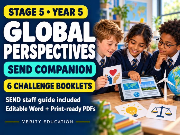 Global Perspectives Stage 5 — SEND Companion (All 6 Challenges)