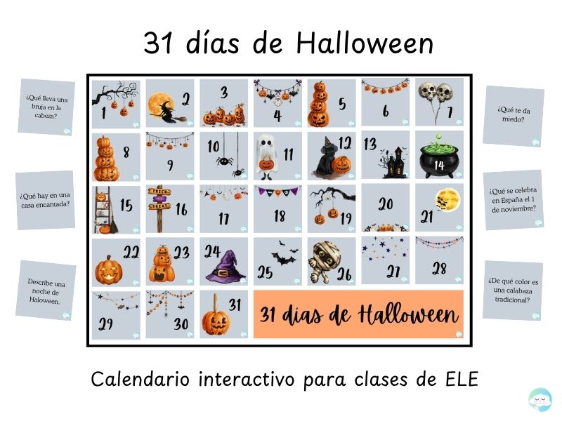 31 días de Halloween – Calendario interactivo para clases de ELE