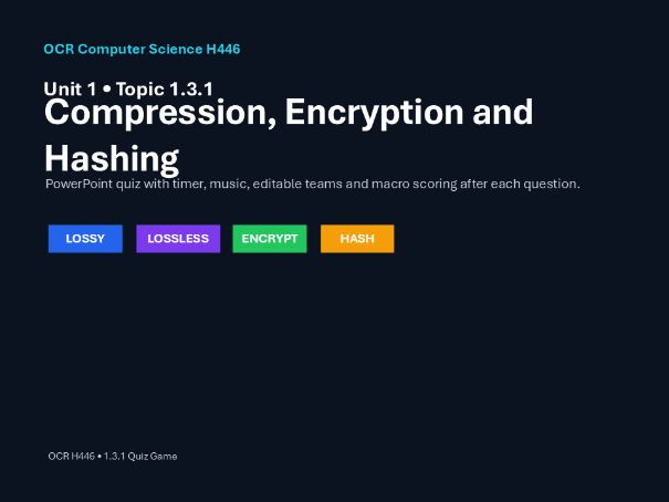OCR - A level Computer Science Quiz - Topic 1.3.1